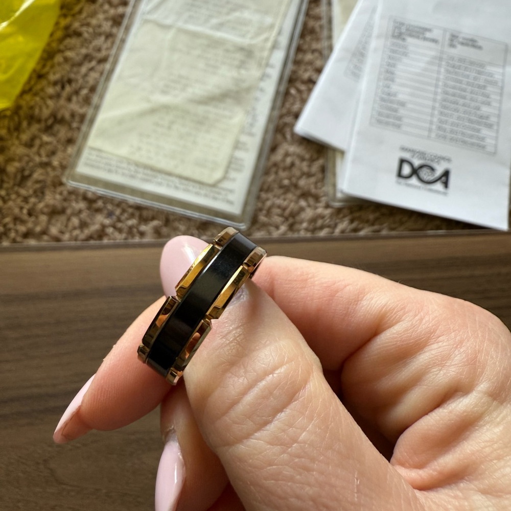 Black and Gold Ring